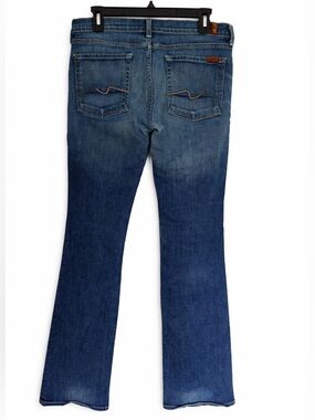 7 For All Mankind Women's Blue Boot Cut Jeans Size 31